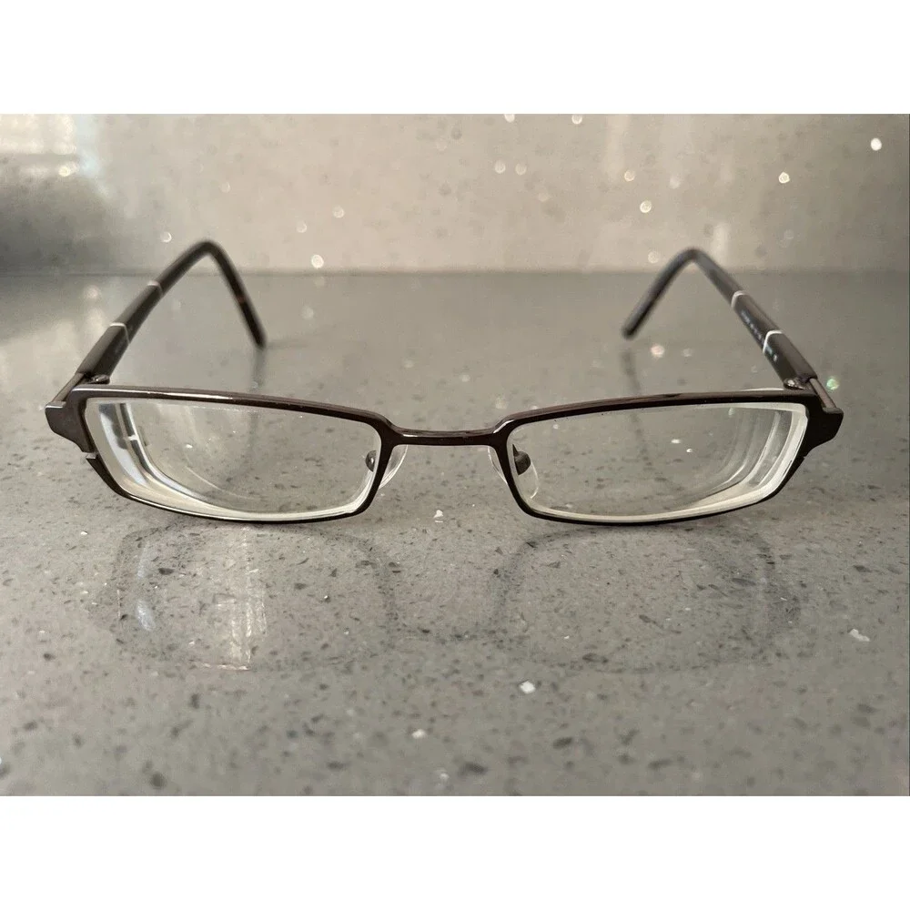 Helium Paris Italy HE 4004E S BROWN 48-18-135 Full Rim Eyeglasses Frames ONLY
